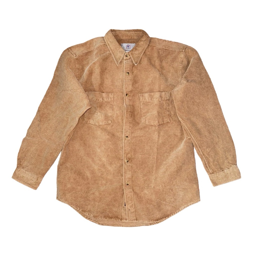 The Territory Ahead Corduroy Shirt Jacket In Brown